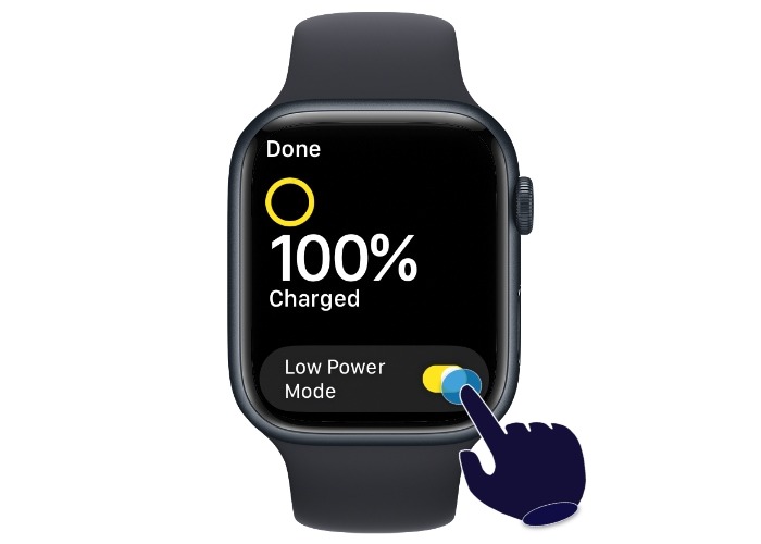 Apple Watch Low Power Mode Button