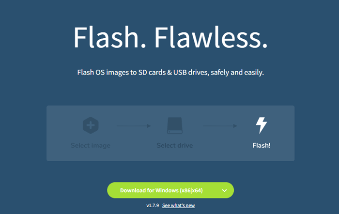 Balena Etcher Download Button