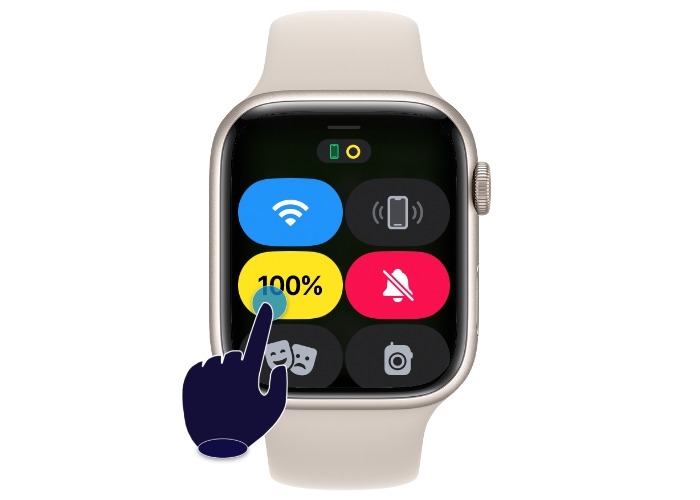 Battery Toggle Apple Watch Yellow