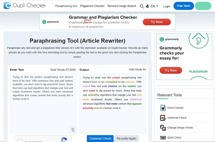 Best Online Paraphrasing Tools You Need To Try Duplichecker