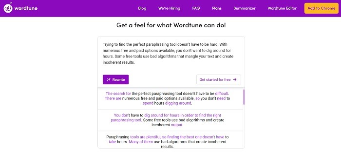Best Online Paraphrasing Tools You Need To Try Wordtune
