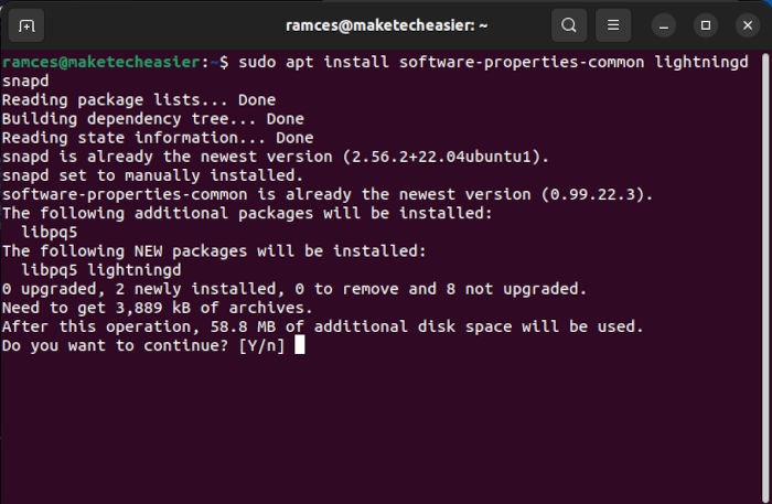 Bitcoin Lightning Node 06 Install Dependencies