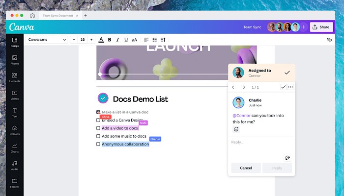 Canva Visual Worksuite Docs