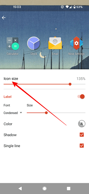 Change App Icon Size Change From Settings