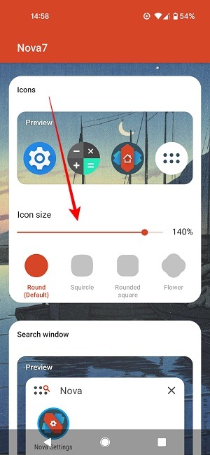 Change App Icon Size Nova Launcher Preview