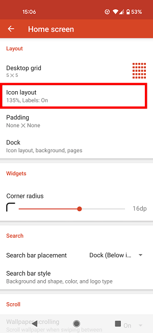 Change App Icon Size Nova Layout