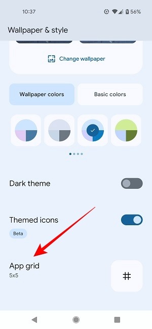 Change App Icon Size Pixel App Grid