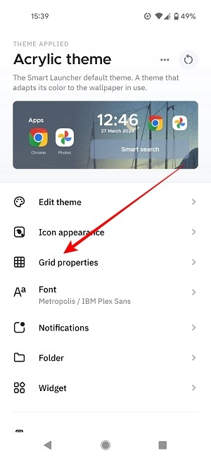 Change App Icon Size Smart Grid Properties
