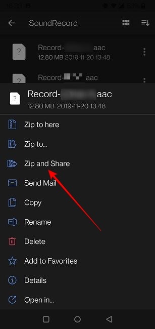Compress Large Files Android Zip And Share