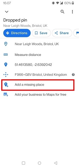 Drop Pins Maps Android Add Missing Place