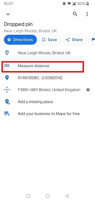 Drop Pins Maps Android Measure Distance