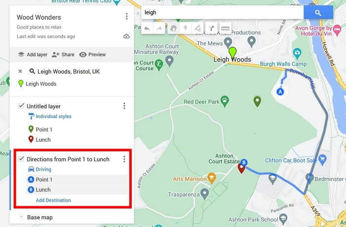 Drop Pins Maps Pc Directions A To B