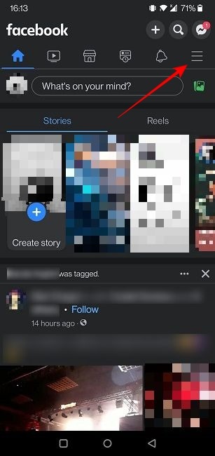 Facebook Poll Mobile Hamburger Menu