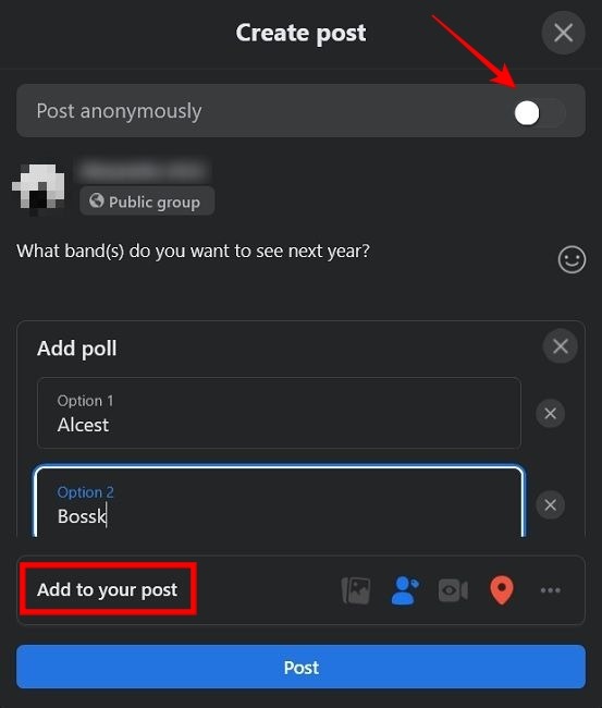 Facebook Poll Pc Create Poll Post