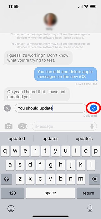 Ios 16 Messages Edit Check