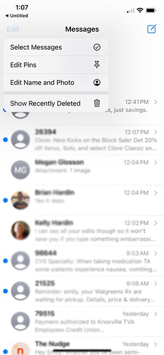 Ios 16 Messages Edit Inbox