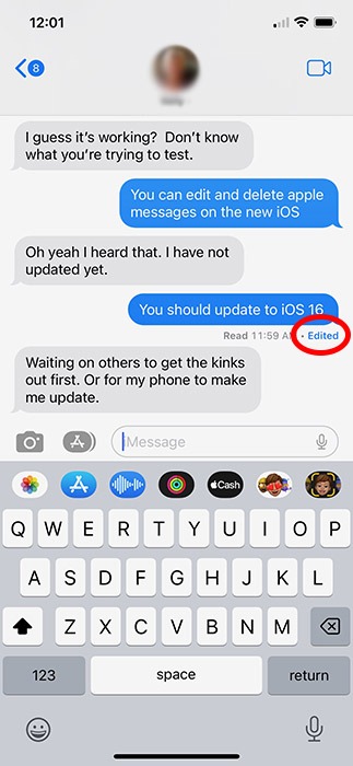 Ios 16 Messages Edit View