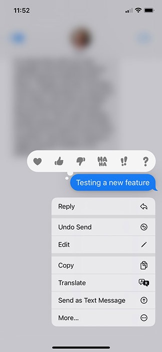 Ios 16 Messages Long Press