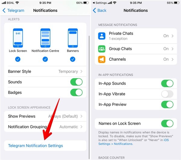 Iphone App Notifications Customize