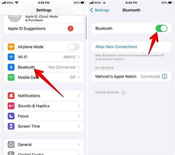 Iphone Bluetooth Enable