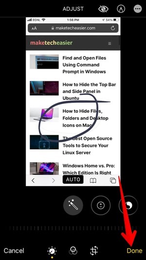 Iphone Photos App Screenshot Save