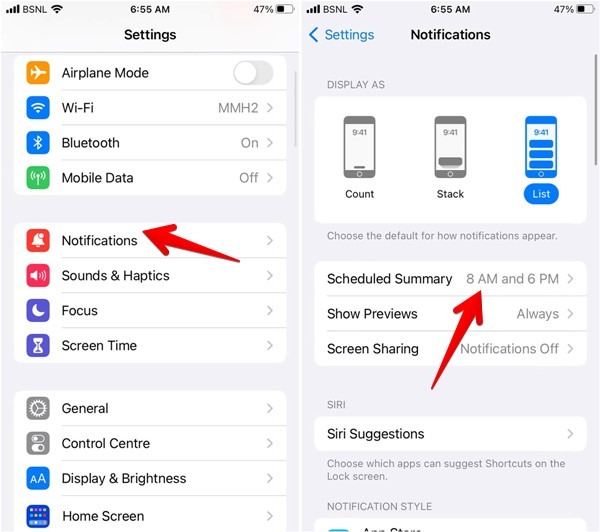 Iphone Scheduled Summary