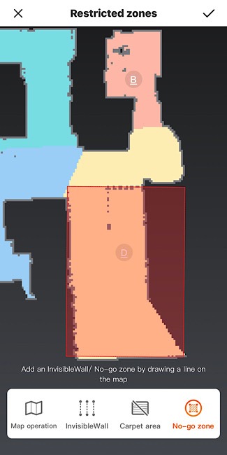 Ilife A10 Robot Vacuum No Go Zone