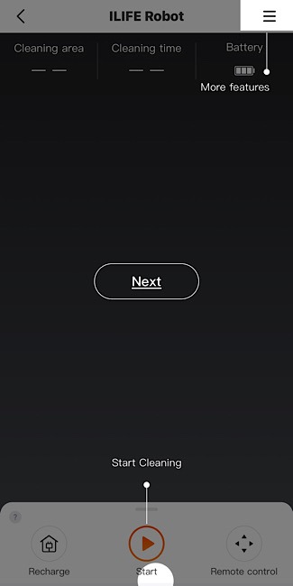 Ilife A10 Robot Vacuum Start Cleaning