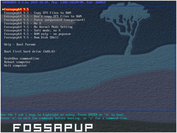 Install Puppy Linux 05 Bootloader Options