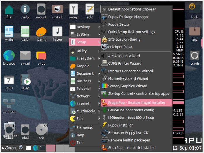 Install Puppy Linux 18 Frugalpup Install