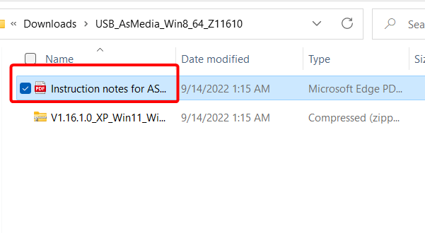 Instruction notes on how to install the USB 3.0 drivers