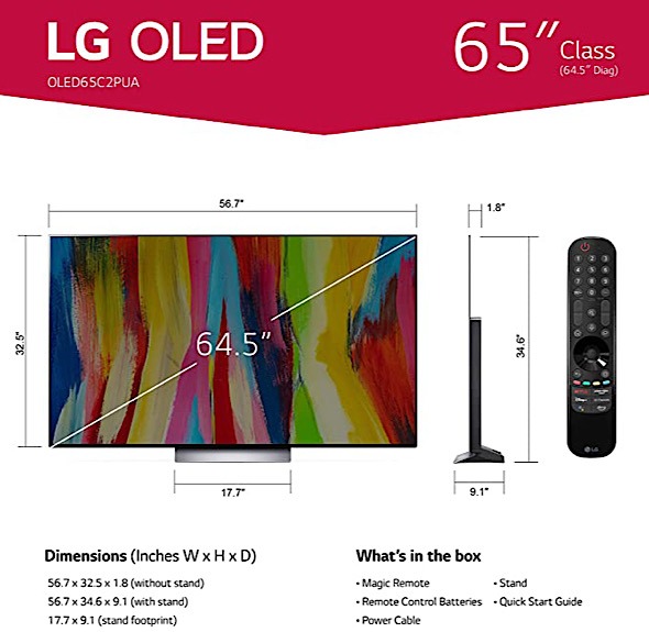 Lg Evo Smart Tv Size