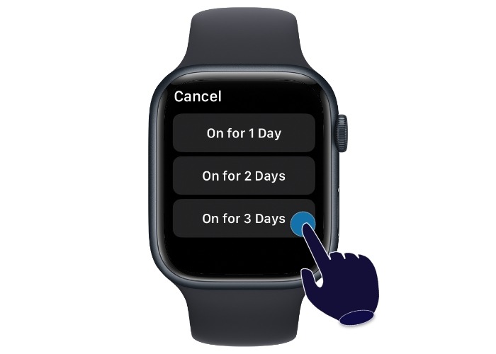 Low Power Mode Day Select Apple Watch