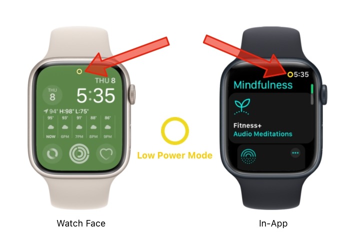 Low Power Mode Icon Apple Watch