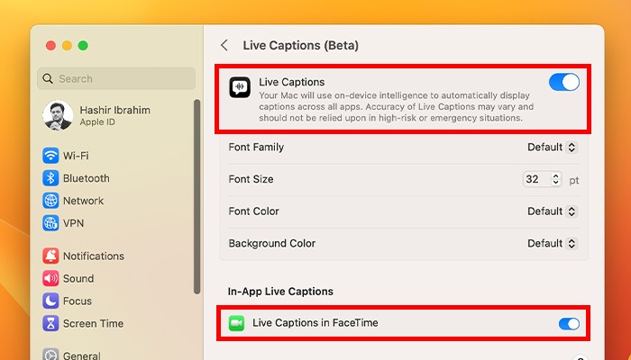 Macos Ventura Features Live Captions