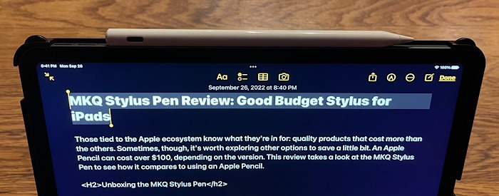 Mkq Stylus Pen Magnetically Attaches