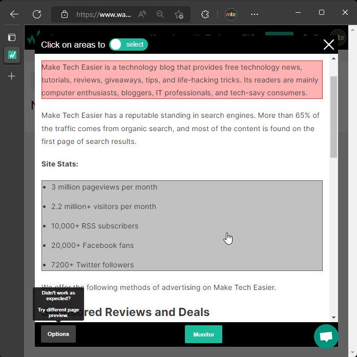 Monitoring Website Changes Wachete Newwachet Step02
