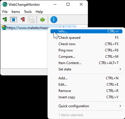 Monitoring Website Changes Wcm Addmodify Address