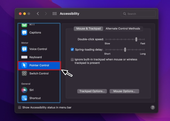 Monterey Pointer Control