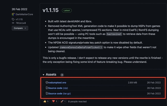 Downloading NXDump Tool