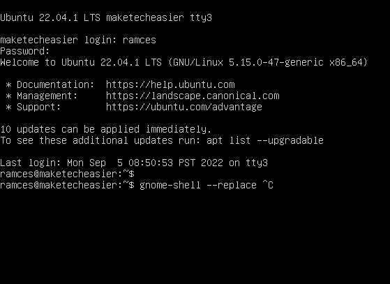 Restart Linux Desktop 04 Gnome Tty Restart