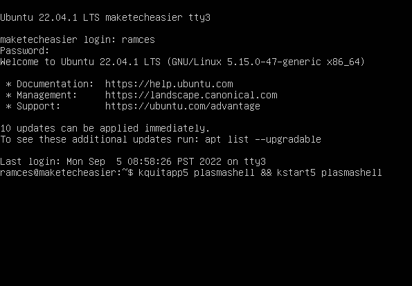 Restart Linux Desktop 08 Kde Reload