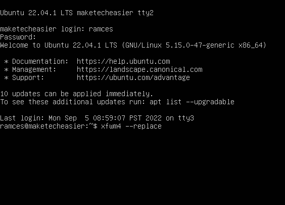 Restart Linux Desktop 11 Xfce Restart Command