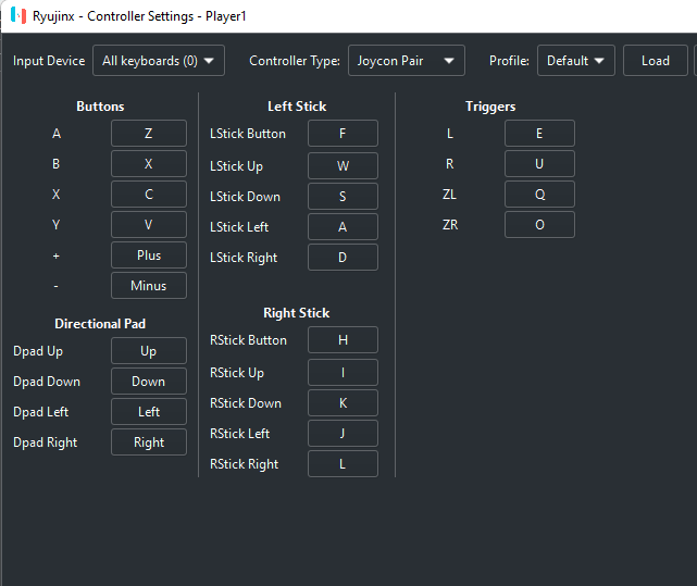 Configuring Ryujinx controls