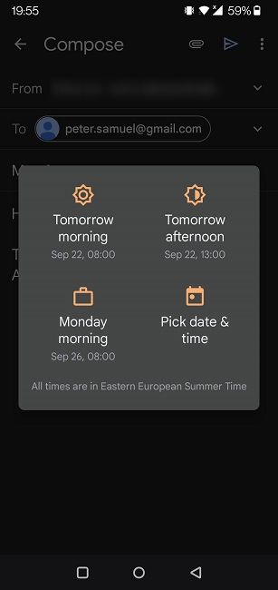 Schedule Outlook Emails Mobile Schedule Options