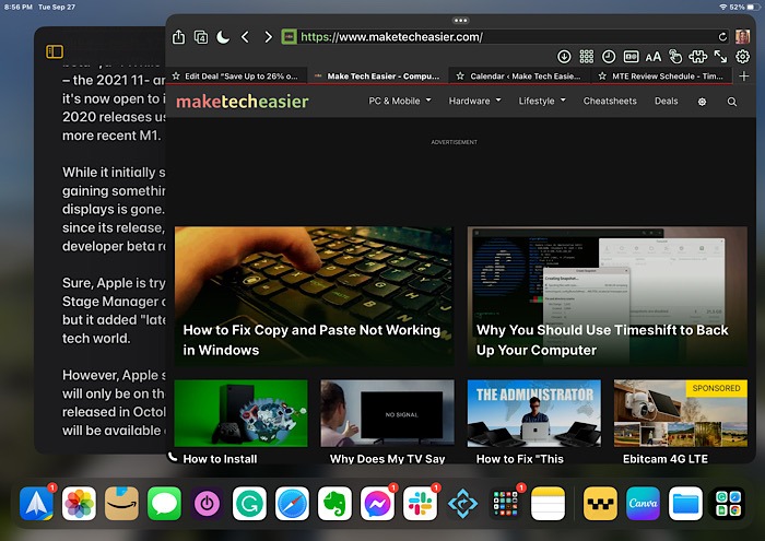Stage Manager Old Ipads Multitasking