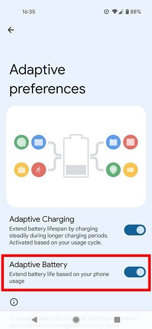 Stop Apps Running Background Android Adaptive Battery