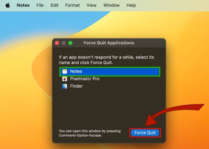 Touch Bar Force Quit Button