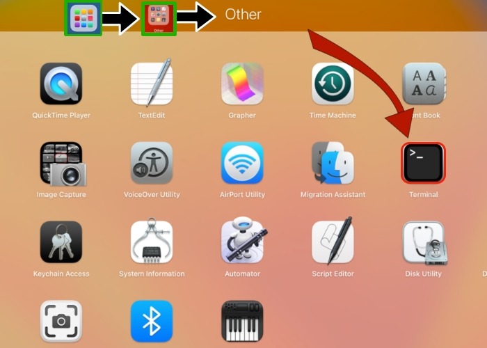 Touch Bar Lauchpad Other Terminal