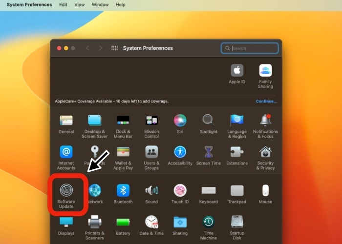 Touch Bar Software Update